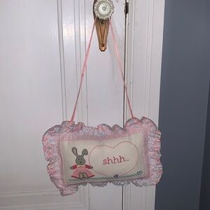 Quiet sign for child’s door